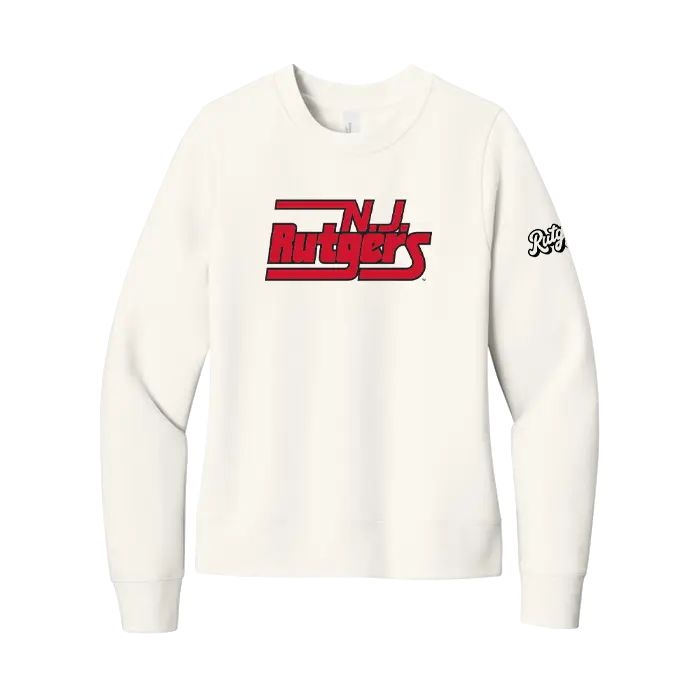 Rutgers Retro NJ Rutgers Women's Crew Fleece Retro