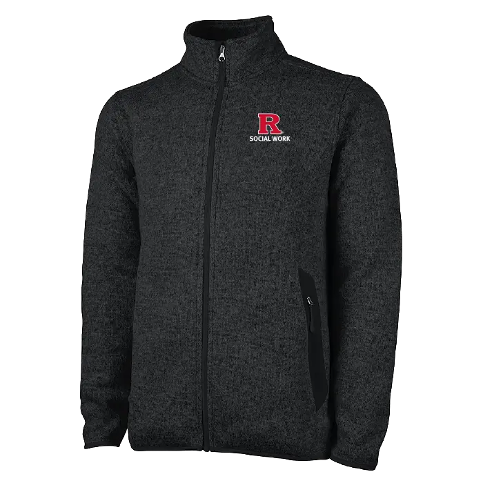 Men's Heathered Fleece Jacket Rutgers SSW