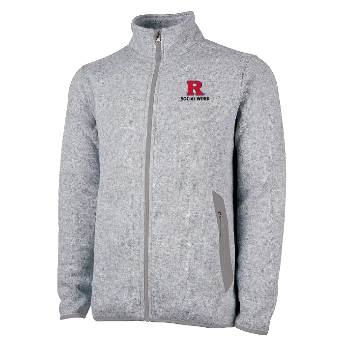 Men's Heathered Fleece Jacket Rutgers SSW