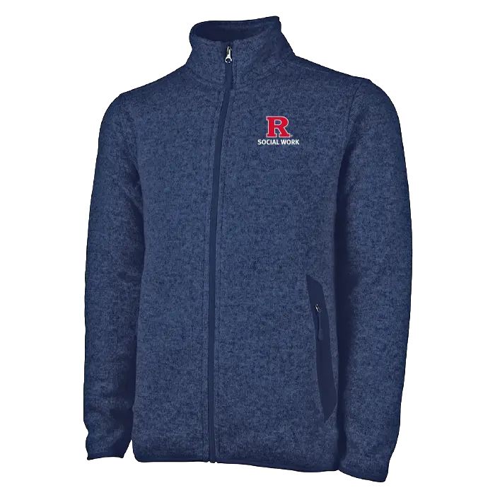 Men's Heathered Fleece Jacket Rutgers SSW