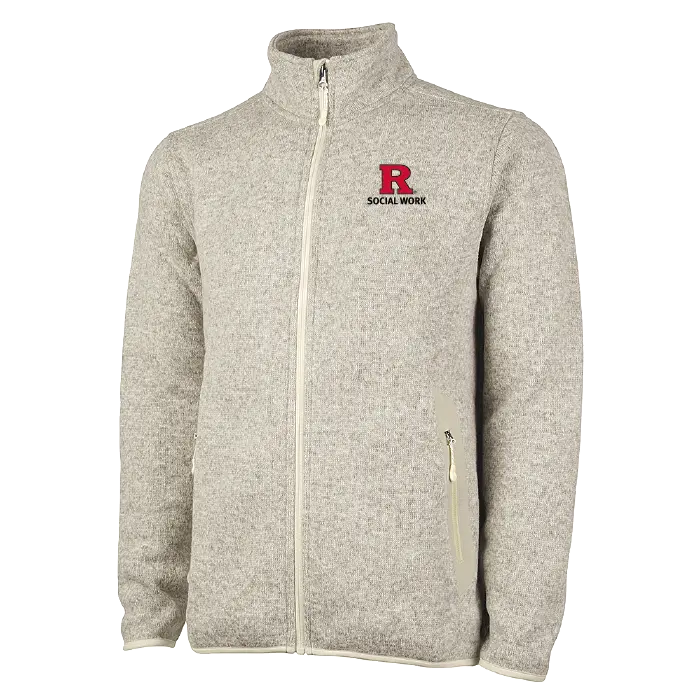 Men's Heathered Fleece Jacket Rutgers SSW