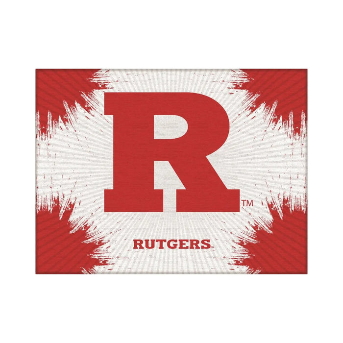 Rutgers Scarlet Knights Logo Wall Decor Canvas Holland Game Room