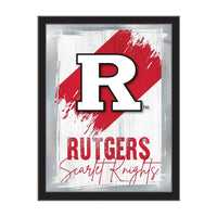 Rutgers NCAA College Team Wall Logo Mirror Holland Game Room