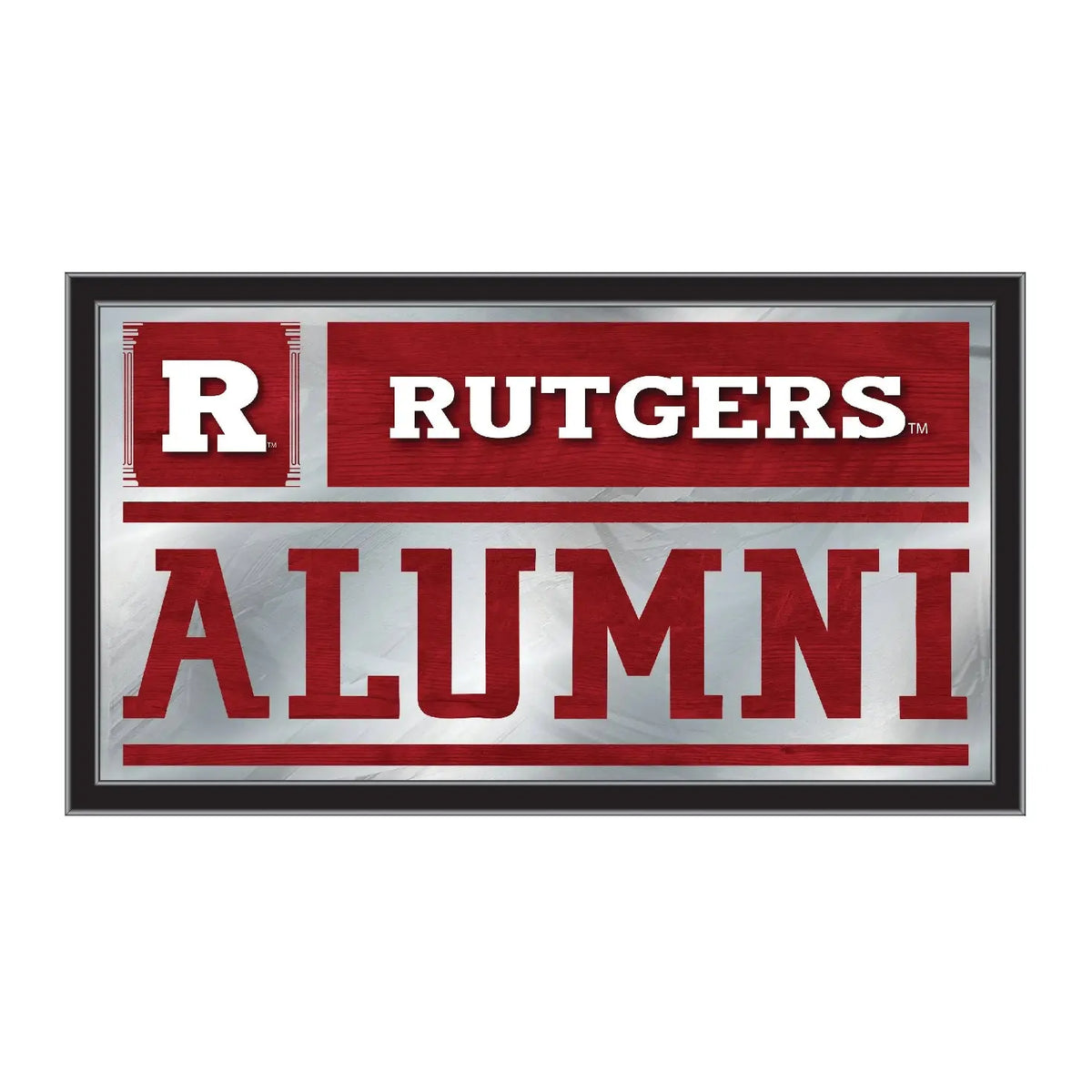 Rutgers Scarlet Knights Logo Alumni Mirror Holland Game Room