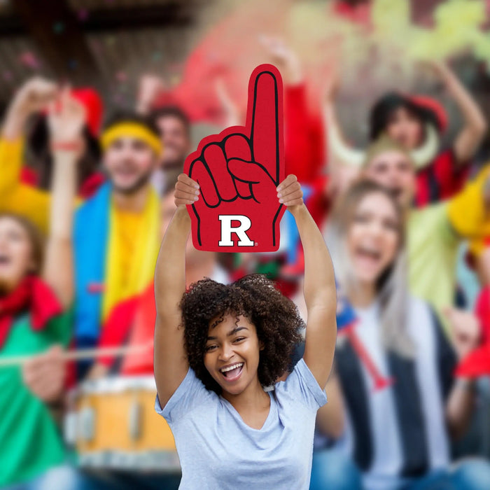Foam Finger - Big Head - Official NCAA - Rutgers Scarlet Knights - Foam Core Cutout Fathead
