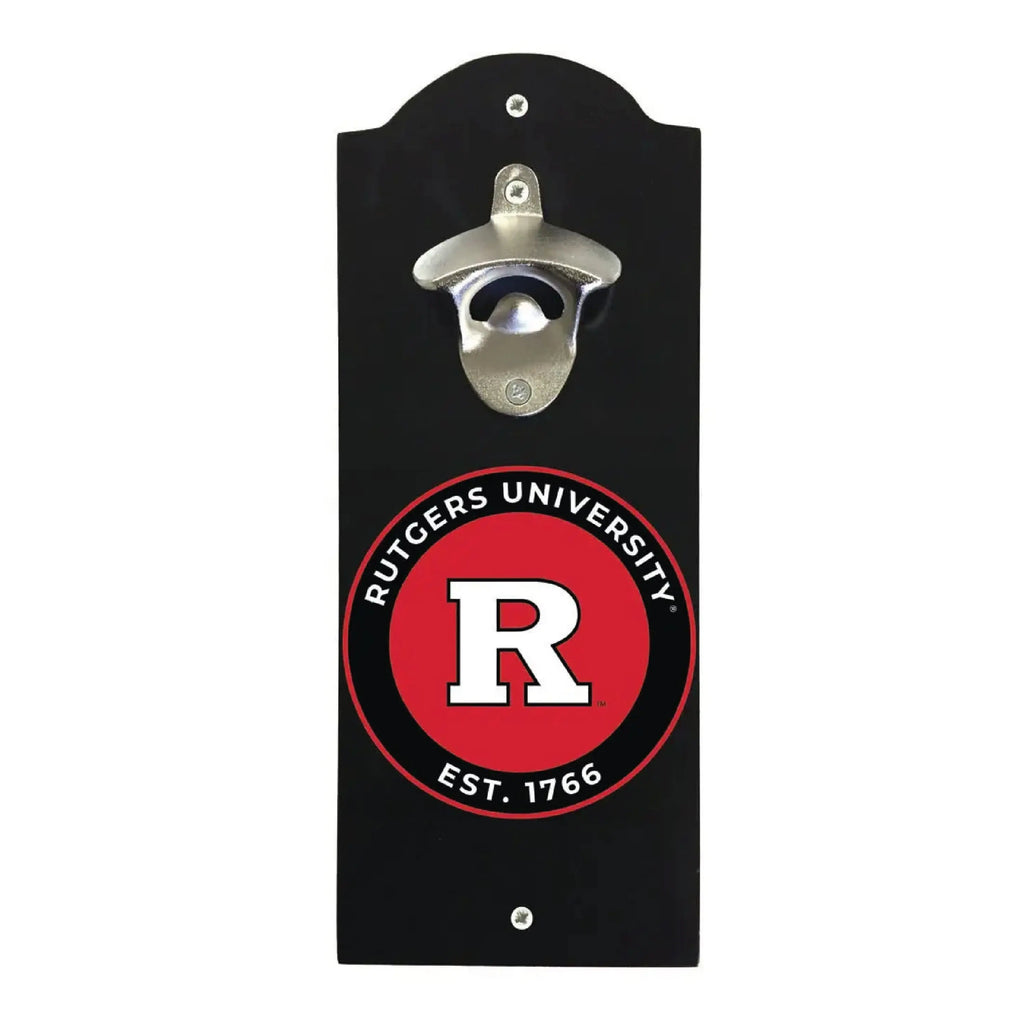 Rutgers Scarlet Knights Wall Mounted Bottle Opener  Officially Licensed Collegiate Product R & R INC.
