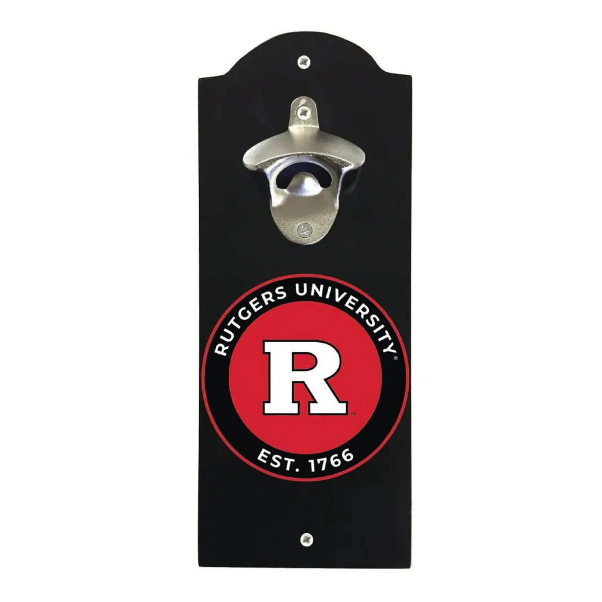 Rutgers Scarlet Knights Wall Mounted Bottle Opener  Officially Licensed Collegiate Product R & R INC.