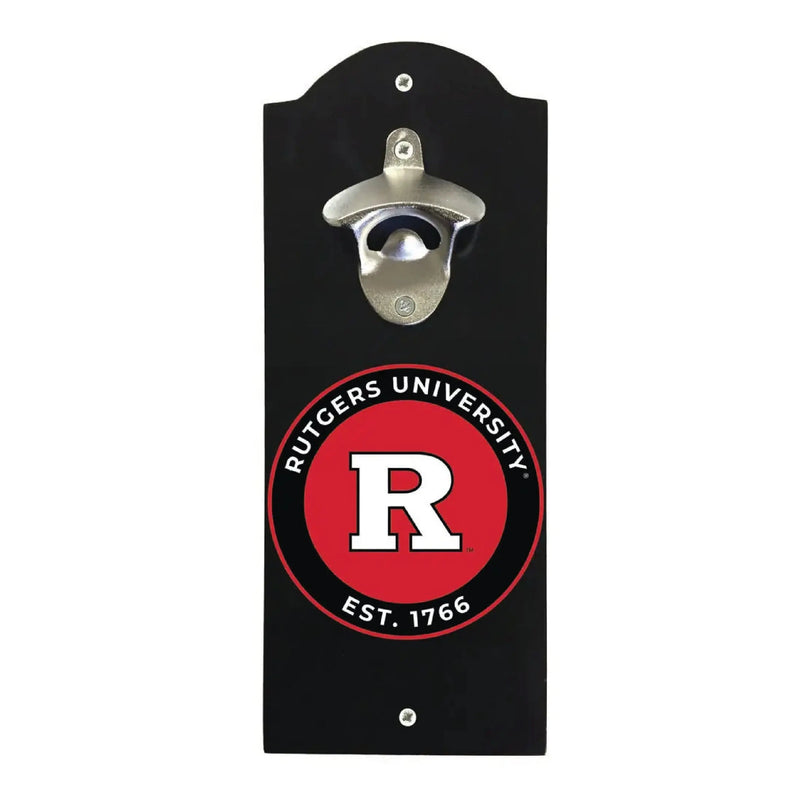 Rutgers Scarlet Knights Wall Mounted Bottle Opener  Officially Licensed Collegiate Product R & R INC.