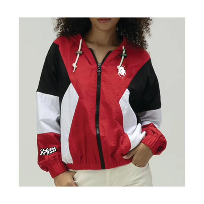 Rutgers Retro Hooded Windbreaker Knight & Day Apparel