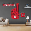 Rutgers Scarlet Knights - RealBig Foam Finger Collection - Official NCAA - Reusable Vinyl Wall Decals Fathead