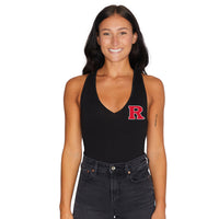 Traje de baño negro de Rutgers