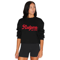 Rutgers Black Established Crewneck
