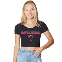 Rutgers Black Babydoll Tee lojobands