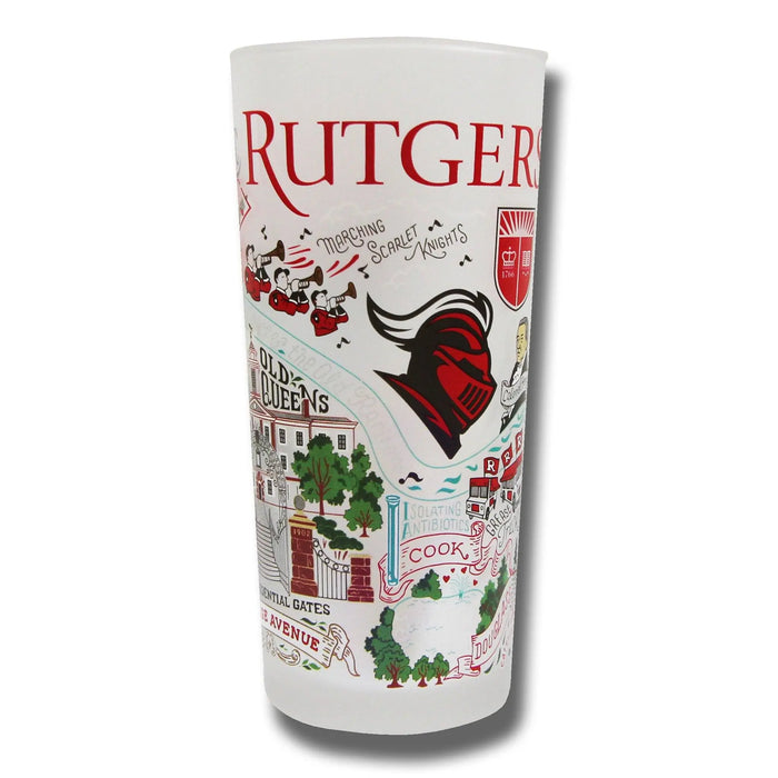 Rutgers University Collegiate Drinking Glass catstudio