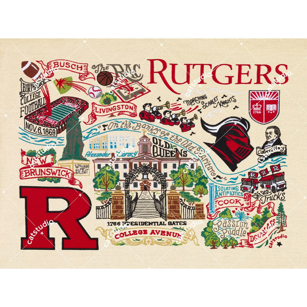 Rutgers University Collegiate Fine Art Print catstudio