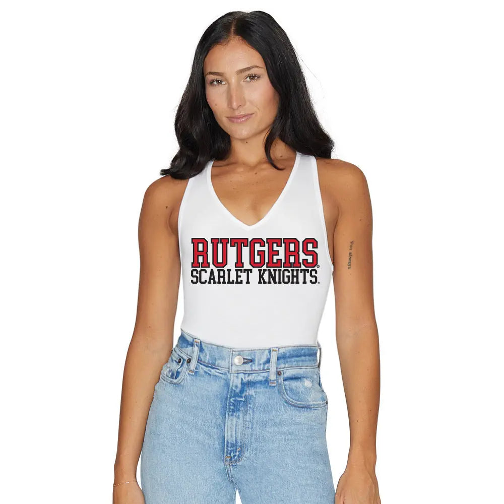 Rutgers White Bodysuit lojobands