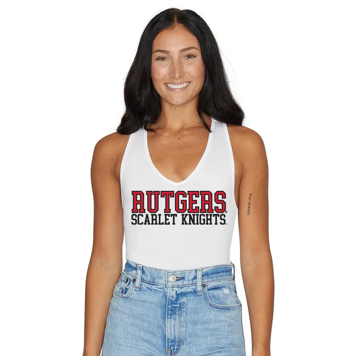Rutgers White Bodysuit lojobands