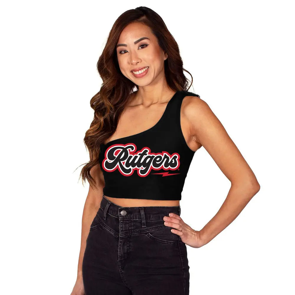 Rutgers Lightning One Shoulder Top lojobands