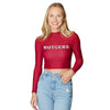 Rutgers Red Mock Neck Top lojobands