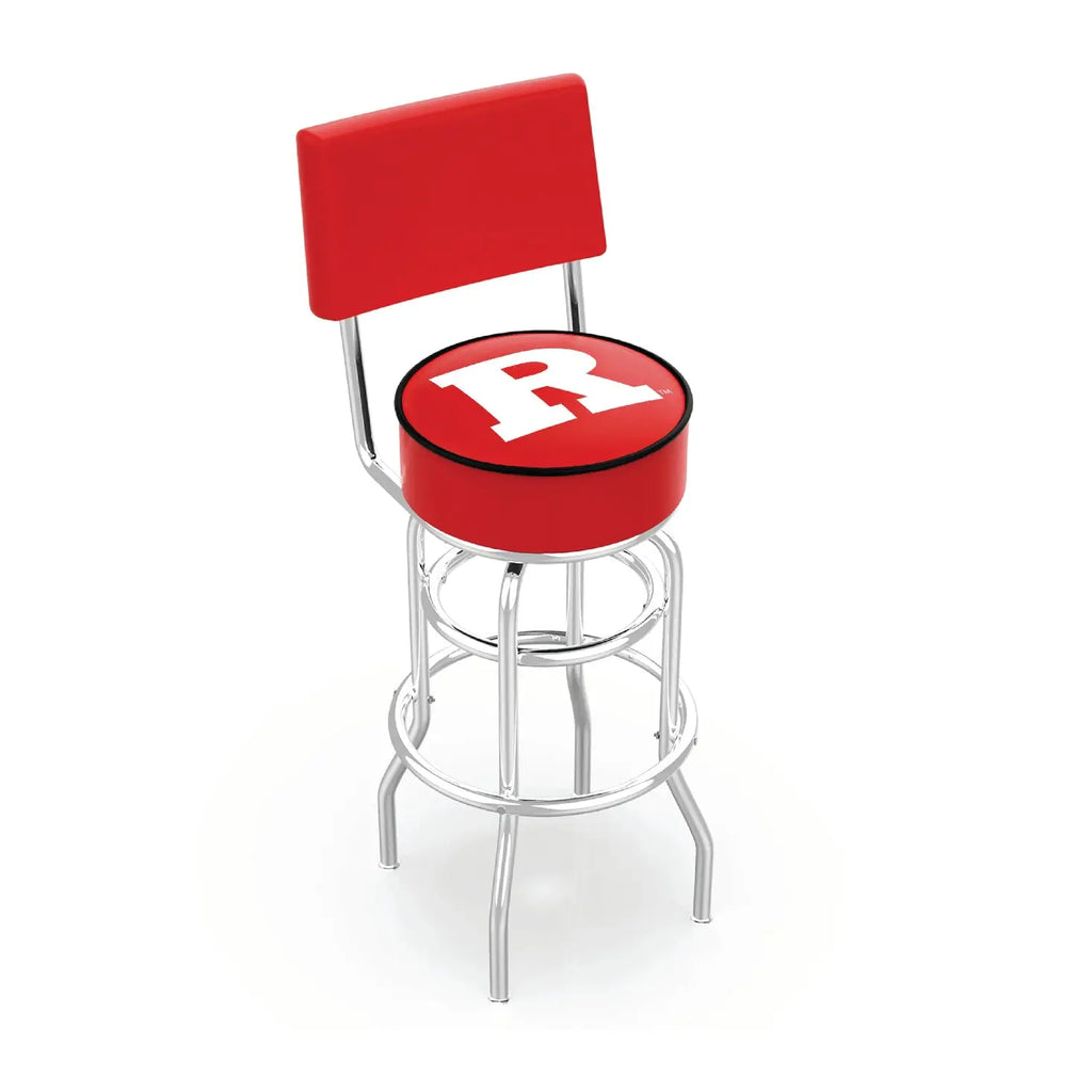 Rutgers Scarlet Knights L7C4 Bar Stool | Rutgers Scarlet Knights L7C4 Counter Stool Holland Game Room