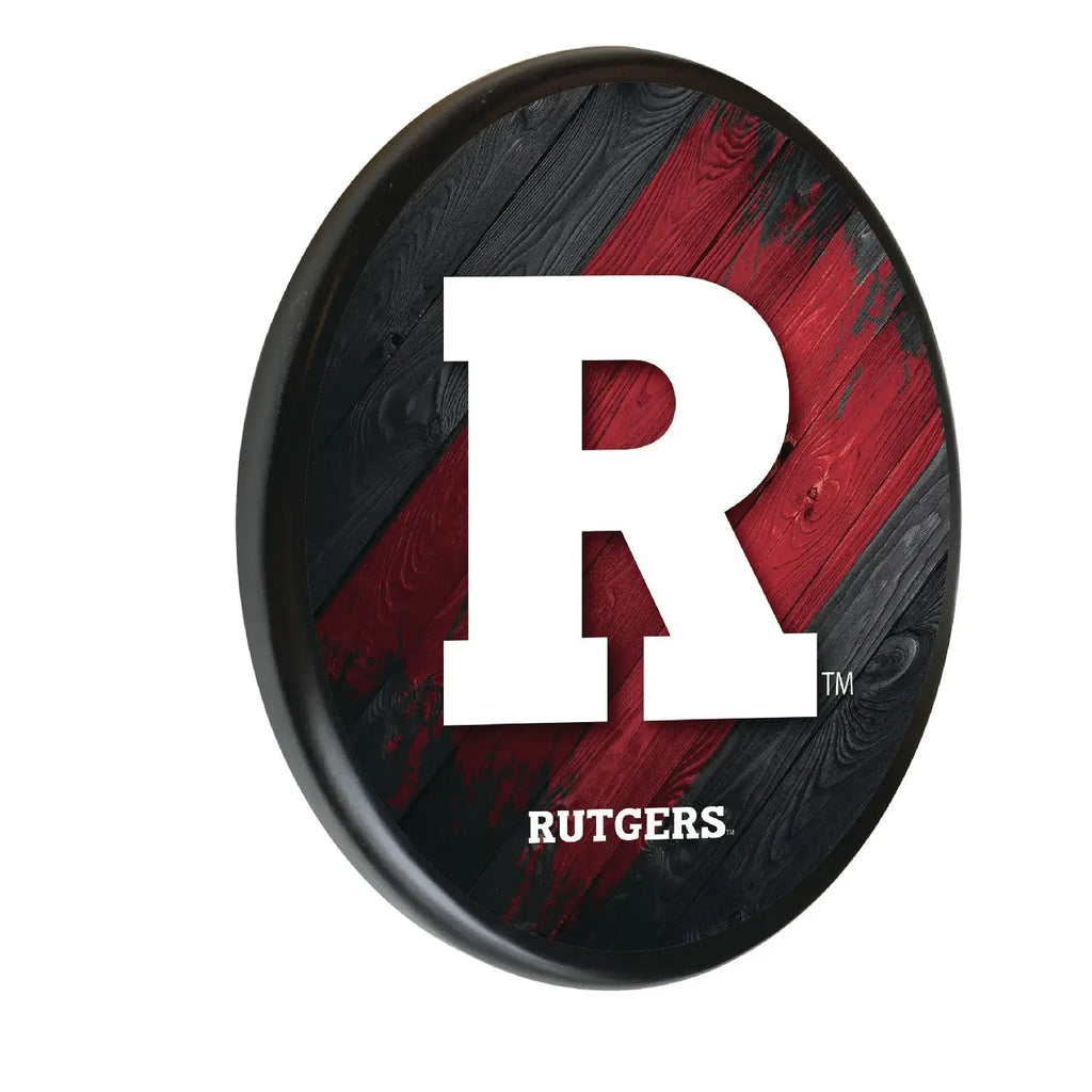 Rutgers Scarlet Knights Printed Wood Sign Holland Game Room