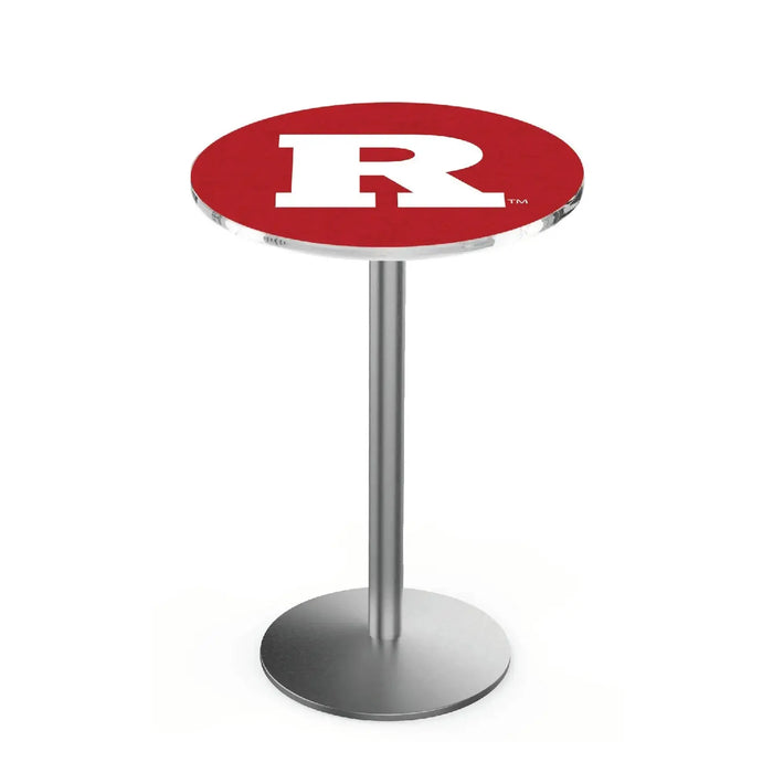L214 Stainless Rutgers Scarlet Knights Pub Table Holland Game Room