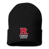 12" Solid Cuffed Beanie Rutgers Criminal Justice