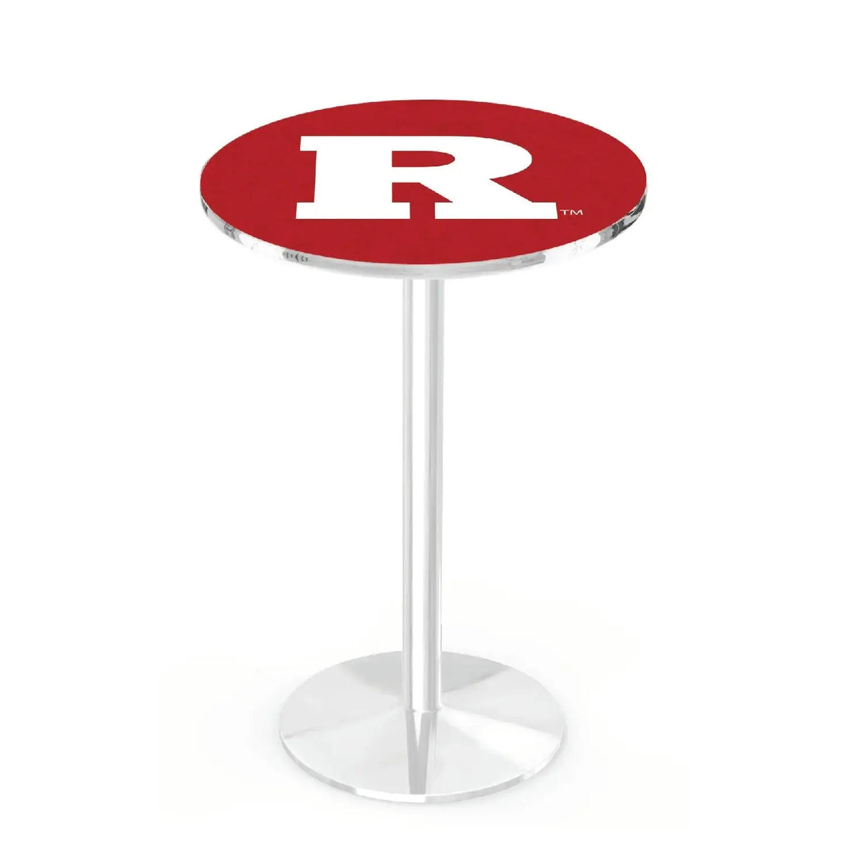 L214 Chrome Rutgers Scarlet Knights Pub Table Holland Game Room