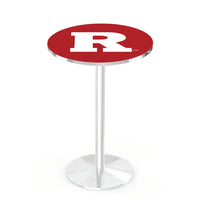 L214 Chrome Rutgers Scarlet Knights Pub Table Holland Game Room