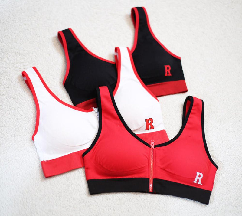 Rutgers Zip Front Bra