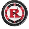 Rutgers Scarlet Knights Logo LED Clock | LED Outdoor Clock Holland Game Room