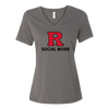 Women’s Relaxed Jersey V-Neck Tee Rutgers SSW