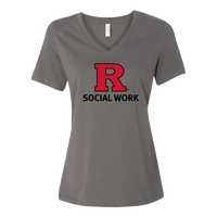Women’s Relaxed Jersey V-Neck Tee Rutgers SSW