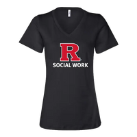 Women’s Relaxed Jersey V-Neck Tee Rutgers SSW