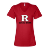 Women’s Relaxed Jersey V-Neck Tee Rutgers SSW