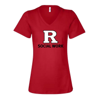 Women’s Relaxed Jersey V-Neck Tee Rutgers SSW