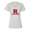 Women’s Relaxed Jersey V-Neck Tee Rutgers SSW