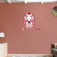 Rutgers Scarlet Knights - RealBig Sugar Skull Collection - Official NCAA - Reusable Vinyl Wall Decals Fathead