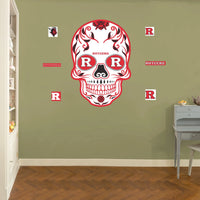 Rutgers Scarlet Knights - RealBig Sugar Skull Collection - Official NCAA - Reusable Vinyl Wall Decals Fathead