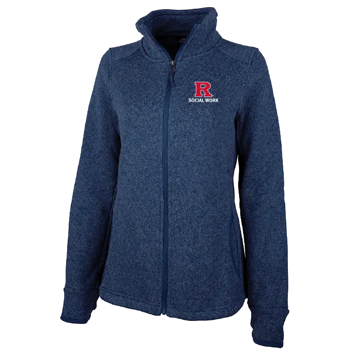 Women's Heathered Fleece Jacket Rutgers SSW