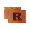 Elegant Rutgers Scarlet Knights Leather Card Holder Wallet - Slim Profile, Engraved Design R & R INC.