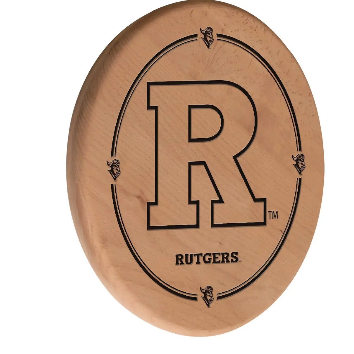 Rutgers Scarlet Knights Engraved Wood Sign Holland Game Room