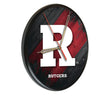 Rutgers Scarlet Knights Printed Wood Clock Holland Game Room