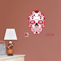 Rutgers Scarlet Knights - RealBig Sugar Skull Collection - Official NCAA - Reusable Vinyl Wall Decals Fathead