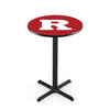 L211 NCAA Rutgers Scarlet Knights Pub Table Holland Game Room